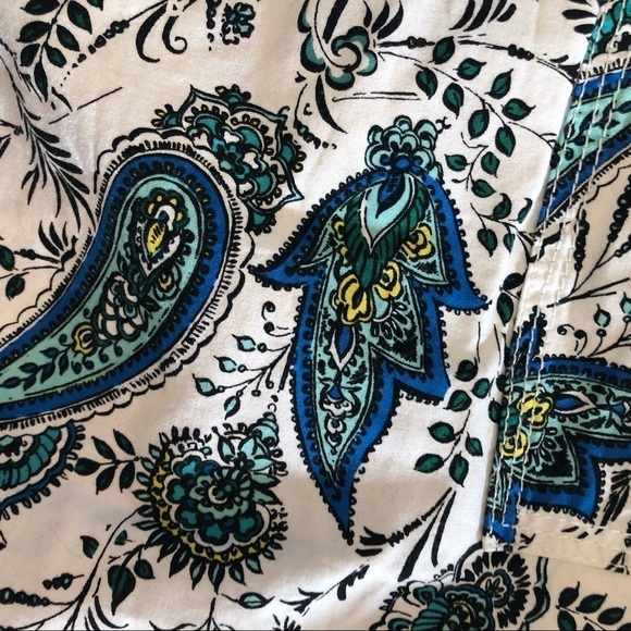 Croft & Barrow Paisley Fly Front Skirt - Picture 5 of 8